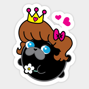 Poopy the Pug Puppy - Mother's Day Sticker